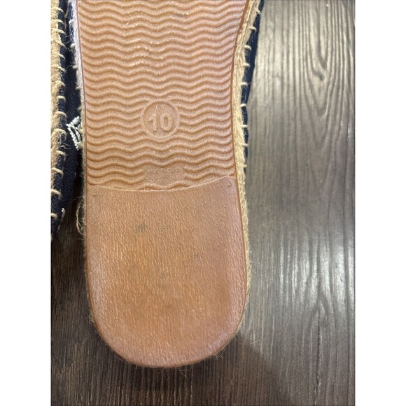 Soludos Floral Espadrilles Blue White Size 10 Flats Mules Boho Embroidered - Picture 7 of 8